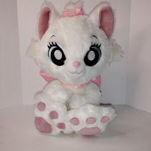 Disney Parks Authentic BigFeet Marie 12" Aristocats Plush Stuffed Toy Pink Bows